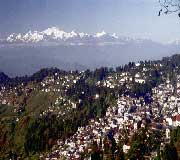 A view of Darjeeling Town